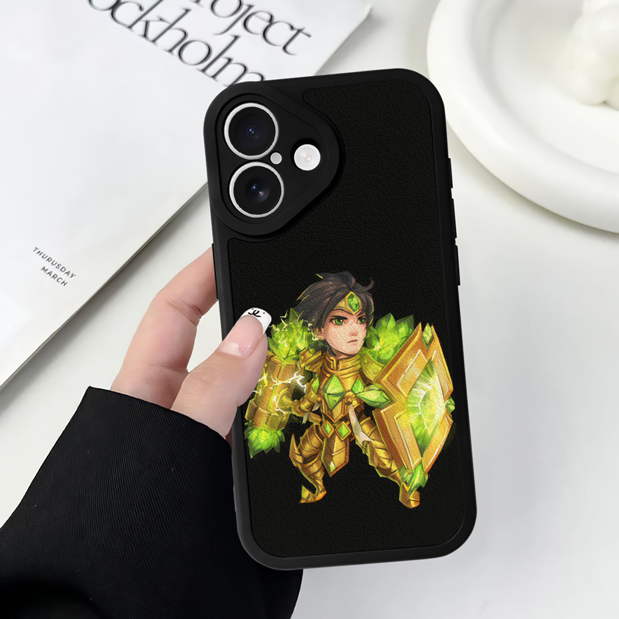 （画像用） リーグ・オブ・レジェンド League of Legends LOL 【iPhone 16シリーズ対応】シリコンスマホケース（レザー調） 材質：シリコン